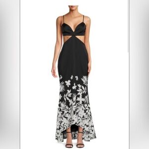 Amur - Adalia Floral Cutout Maxi Dress